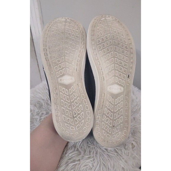 Crocs Citilane 203545 Womens Sz 11 Black Sparkle Slip On Comfort Fabric - Picture 9 of 9